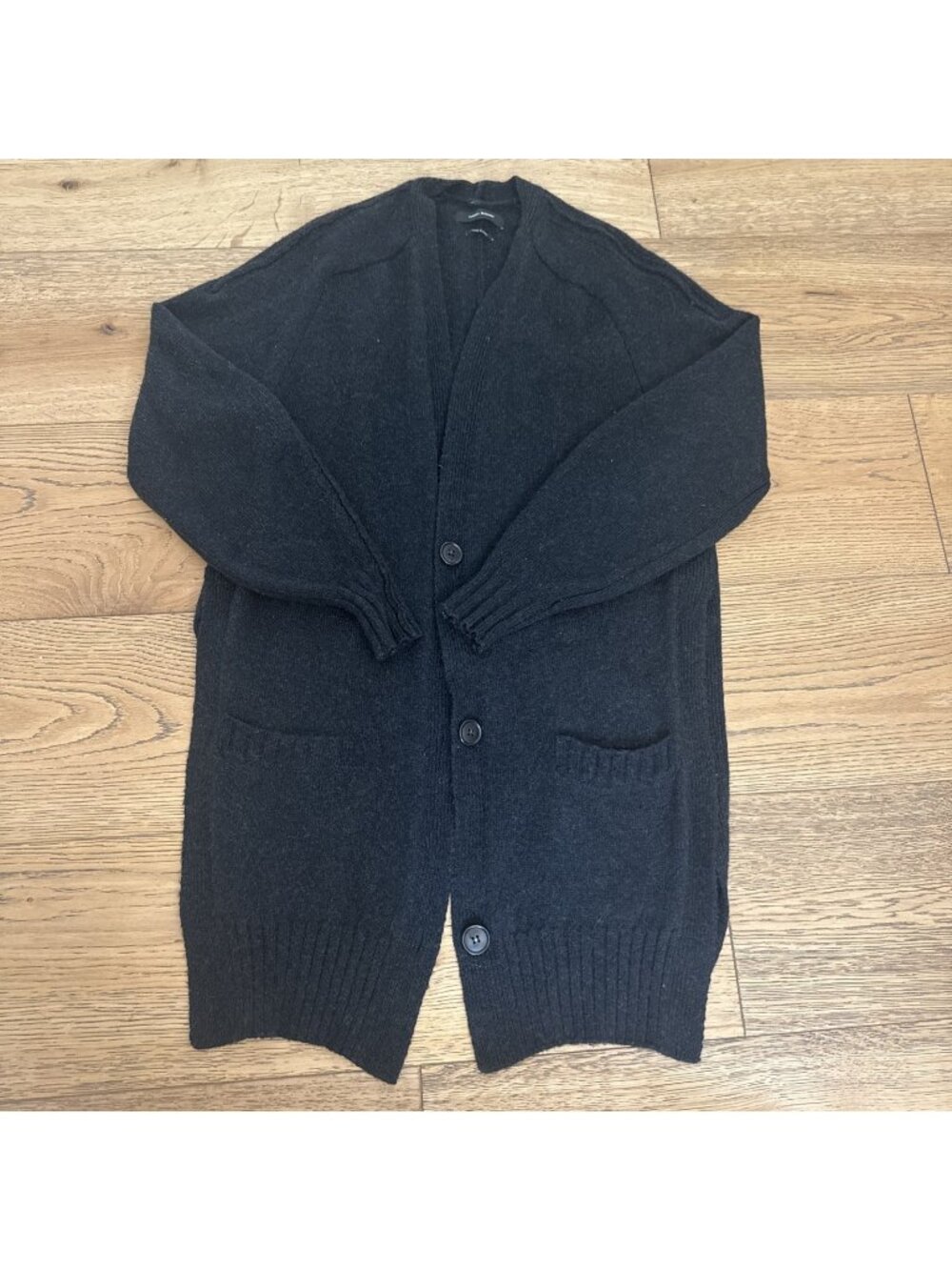Isabel Marant Wool and Baby Camel Charcoal Grey Cardigan Small (36)